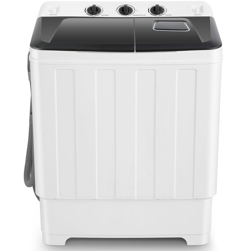 Homdox 4.1 Cubic Feet cu. ft. High Efficiency Portable Washer & Dryer Combo White Wayfair